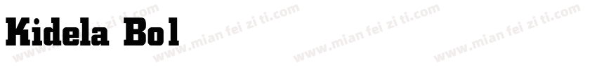 Kidela Bold字体转换